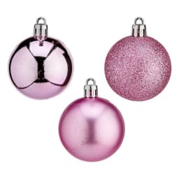 image-Christmas Bauble Ø 5 cm Pink Plastic 12 x 26,5 x 12 cm