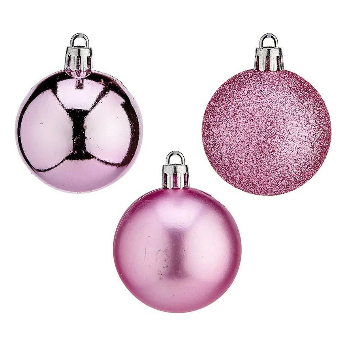 image-Christmas Bauble Ø 5 cm Pink Plastic 12 x 26,5 x 12 cm