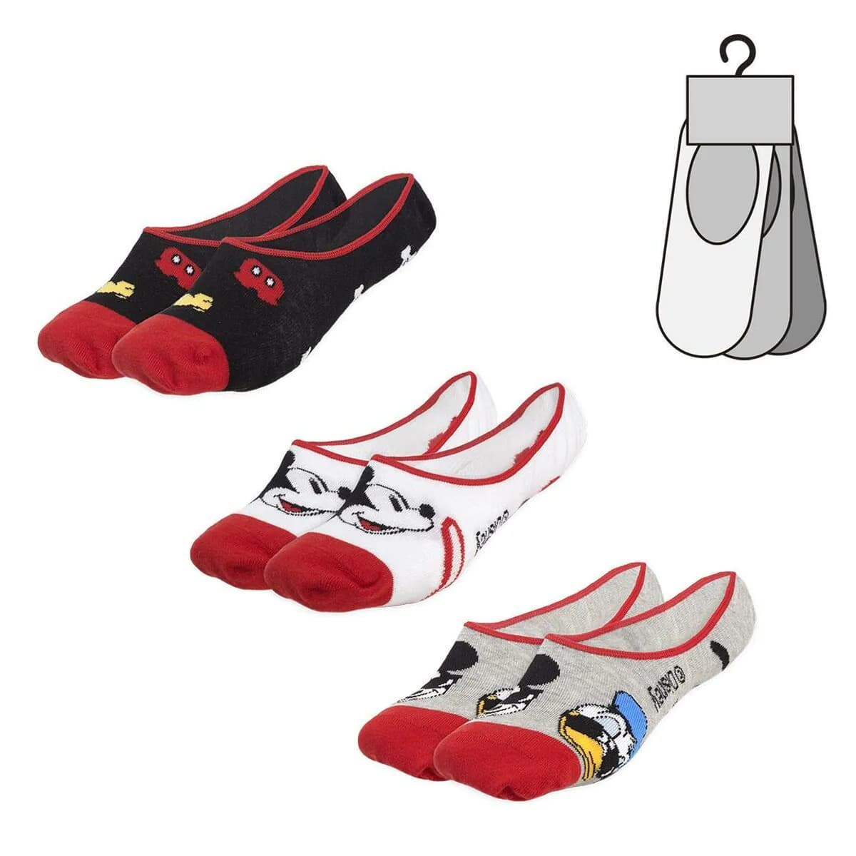 image-Socks Mickey Mouse Unisex 3 pairs