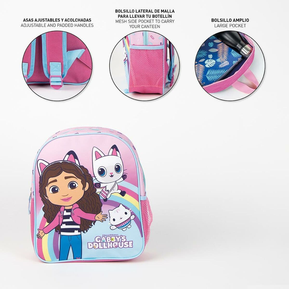 image-School Bag Gabby's Dollhouse Pink 25,0 x 20,0 x 30,0 cm