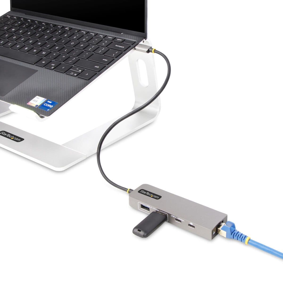 image-USB-C Hub Startech 10G2A1C25EPD-USB-HUB Grey