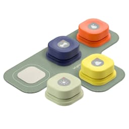 image-MEWOOFUN Dog Button Record Talking Pet Communication Vocal Training Interactive Toy Bell Ringer With Pad And Sticker Easy To Use