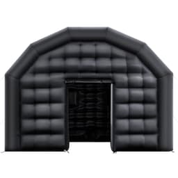 image-VEVOR Inflatable Nightclub, 19.7 x 16.4 x 12 ft Inflatable Party Tent with 680W Blower & Sandbag, Ventilated Blow up Night Club with 2 Windows, Air Cube House for Event Birthday Wedding Party