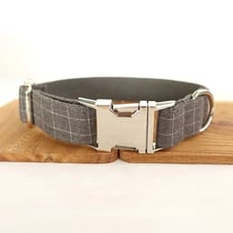 image-Personalized Dog Collar Customized Pet Collars Free Engraving ID Nameplate Tag Pet Accessory Suit Fiber Puppy Collars Leash