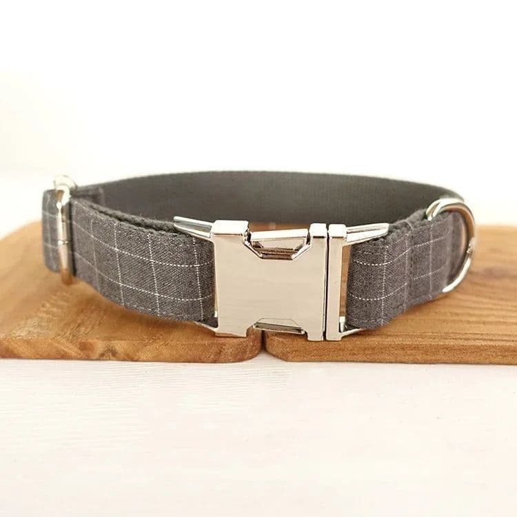 image-Personalized Dog Collar Customized Pet Collars Free Engraving ID Nameplate Tag Pet Accessory Suit Fiber Puppy Collars Leash