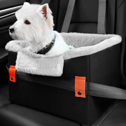image-Portable Small Dog Car Seat Dog Booster Seat For Car With Clip-On Safety Leash Perfect For Small Pets Pet Products