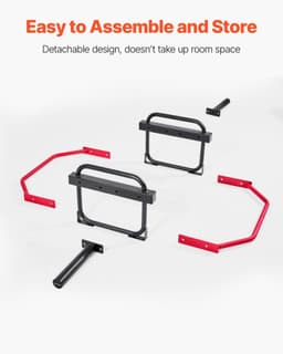 image-VEVOR Trap Bar Hex Bar, 2-Inch Hex Barbell, 500 LBS Capacity Shrug Bars, Weightlifting and Strength Training Equipment, Home Gym for Squats, Deadlifts, Shoulder Presses, Red