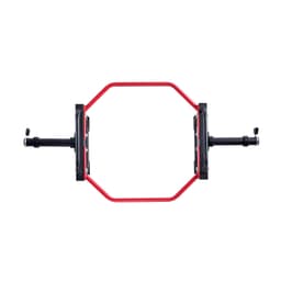 image-VEVOR Trap Bar Hex Bar, 2-Inch Hex Barbell, 500 LBS Capacity Shrug Bars, Weightlifting and Strength Training Equipment, Home Gym for Squats, Deadlifts, Shoulder Presses, Red