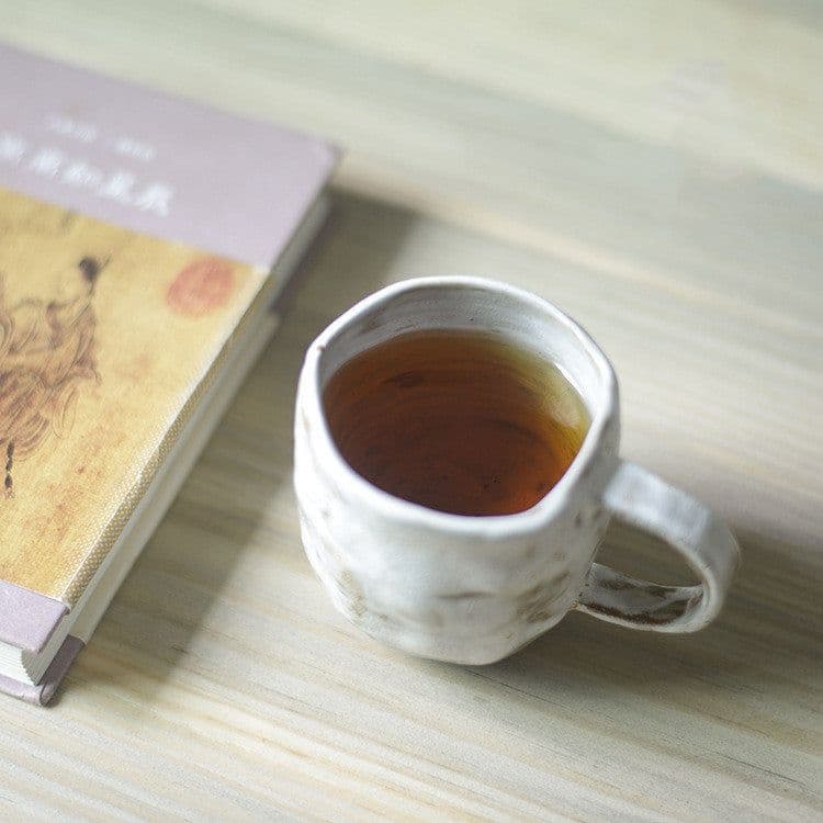 image-Handmade Stoneware Mug Creative Milk Cup Water Cup Retro Ceramic Cup With Coffee Cup