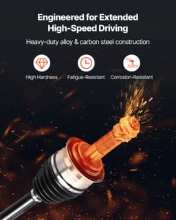 image-VEVOR CV Axle Shaft Assembly, 2 Pieces Front Left & Right (Driver and Passenger Side), Automotive Replacement CV Joint Axles Pair Compatible with 1996-2002 Toyota 4Runner, Alloy Steel & Carbon Steel
