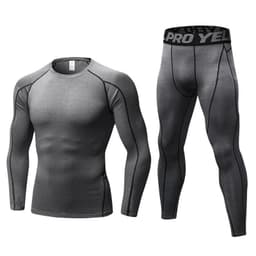 image-Men's Fitness Training Suit Black XXL