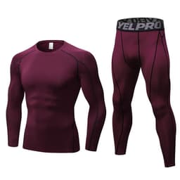 image-Men's Fitness Training Suit Black XXL