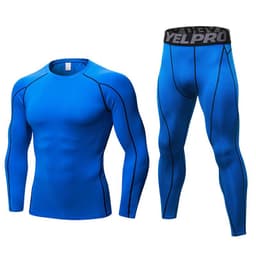 image-Men's Fitness Training Suit Black XXL