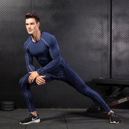 image-Men's Fitness Training Suit Black XXL