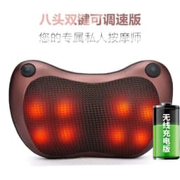 image-Four heads and eight heads multi-function massager infrared cervical spine waist back massager car home massage pillow manufacturer