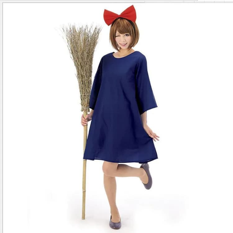 image-Special offer Witch's Delivery Service Kiki cosplay Hayao Miyazaki Little Witch Dress Halloween costume Kiki Anime