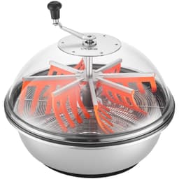 image-VEVOR Bud Leaf Bowl Trimmer, 24 in Manual Bud Trimmer, with Sharp Stainless Steel Blades, Visual Cutting, Wet & Dry Hydroponic Cutting Machine, Twisted Spin Cut for Plants Leaves Buds Flowers