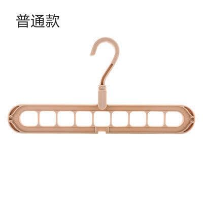 image-Plastic Coat Hanger - 9 Hole Modern Storage Rack
