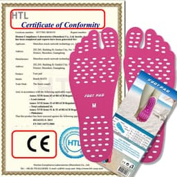 image-Invisible anti-slip insoles on the beach Insulation foot stickers Nak fit foot protection pads Beach insoles
