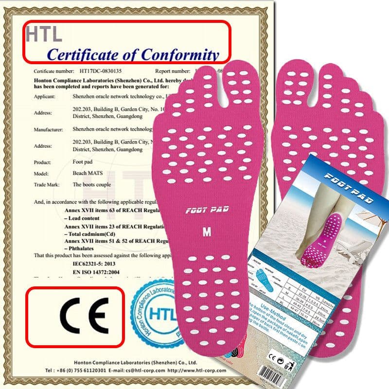 image-Invisible anti-slip insoles on the beach Insulation foot stickers Nak fit foot protection pads Beach insoles