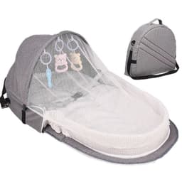 image-Baby Bed Travel Sun Protection Mosquito Net With Portable Bassinet Baby Foldable Breathable Infant Sleeping Basket