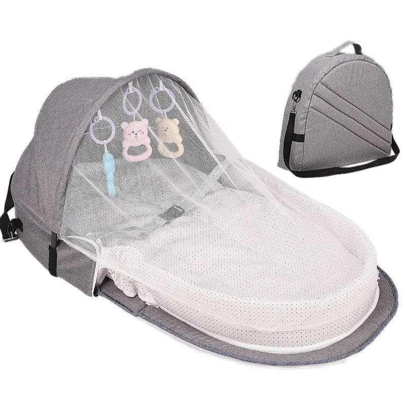 image-Baby Bed Travel Sun Protection Mosquito Net With Portable Bassinet Baby Foldable Breathable Infant Sleeping Basket