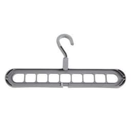 image-Plastic Coat Hanger - 9 Hole Modern Storage Rack