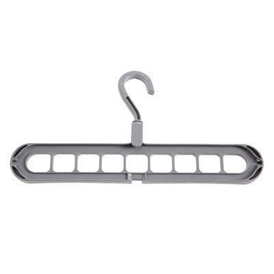image-Plastic Coat Hanger - 9 Hole Modern Storage Rack