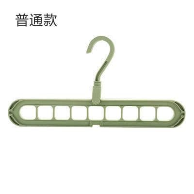 image-Plastic Coat Hanger - 9 Hole Modern Storage Rack