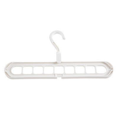 image-Plastic Coat Hanger - 9 Hole Modern Storage Rack