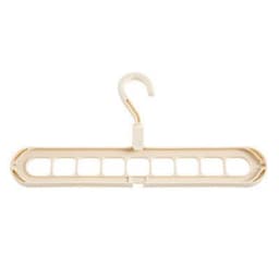 image-Plastic Coat Hanger - 9 Hole Modern Storage Rack