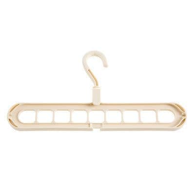 image-Plastic Coat Hanger - 9 Hole Modern Storage Rack
