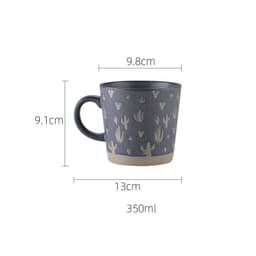 image-Stoneware Mug Coffee Cup Couple Water Cup