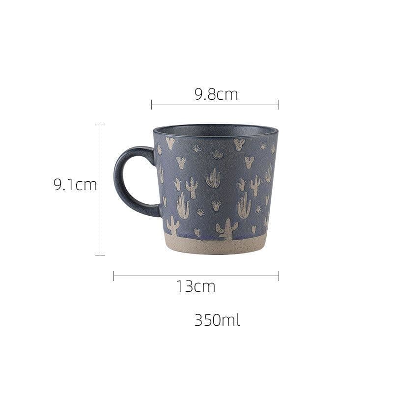 image-Stoneware Mug Coffee Cup Couple Water Cup