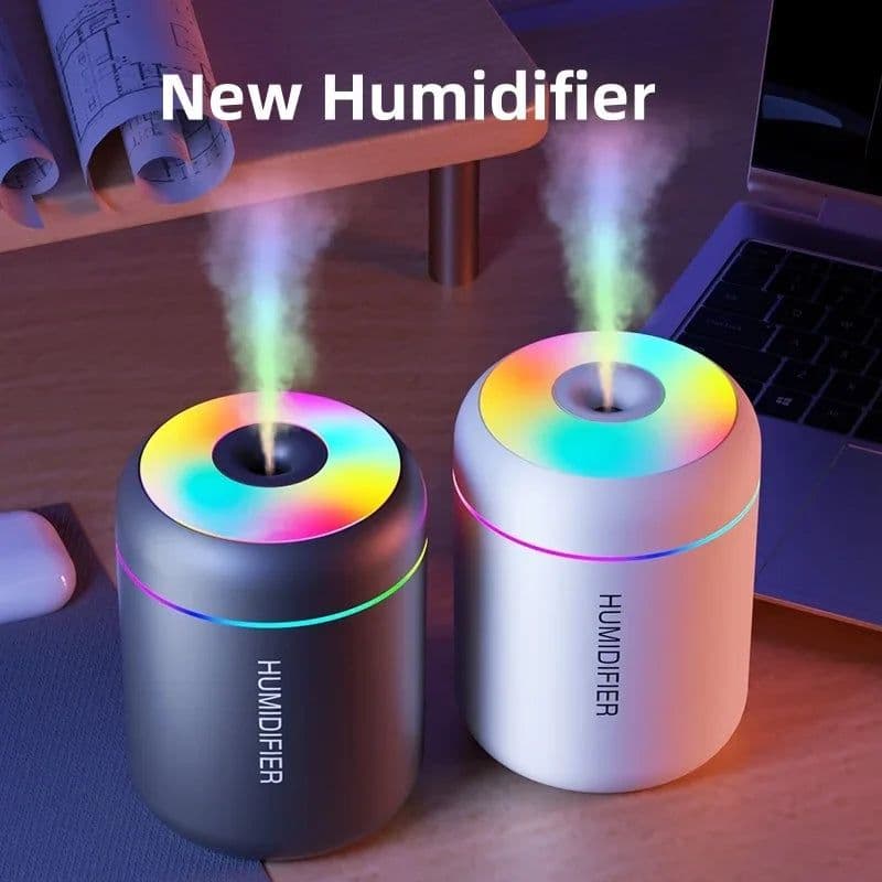 image-180ML Mini Air Humidifier USB Electric Aroma Diffuser Essential Oil Purifier Aromatherapy Mist Maker Lights For Car Home Bedroom