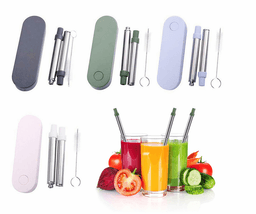 image-High Quality Stainless Steel Folding Straw