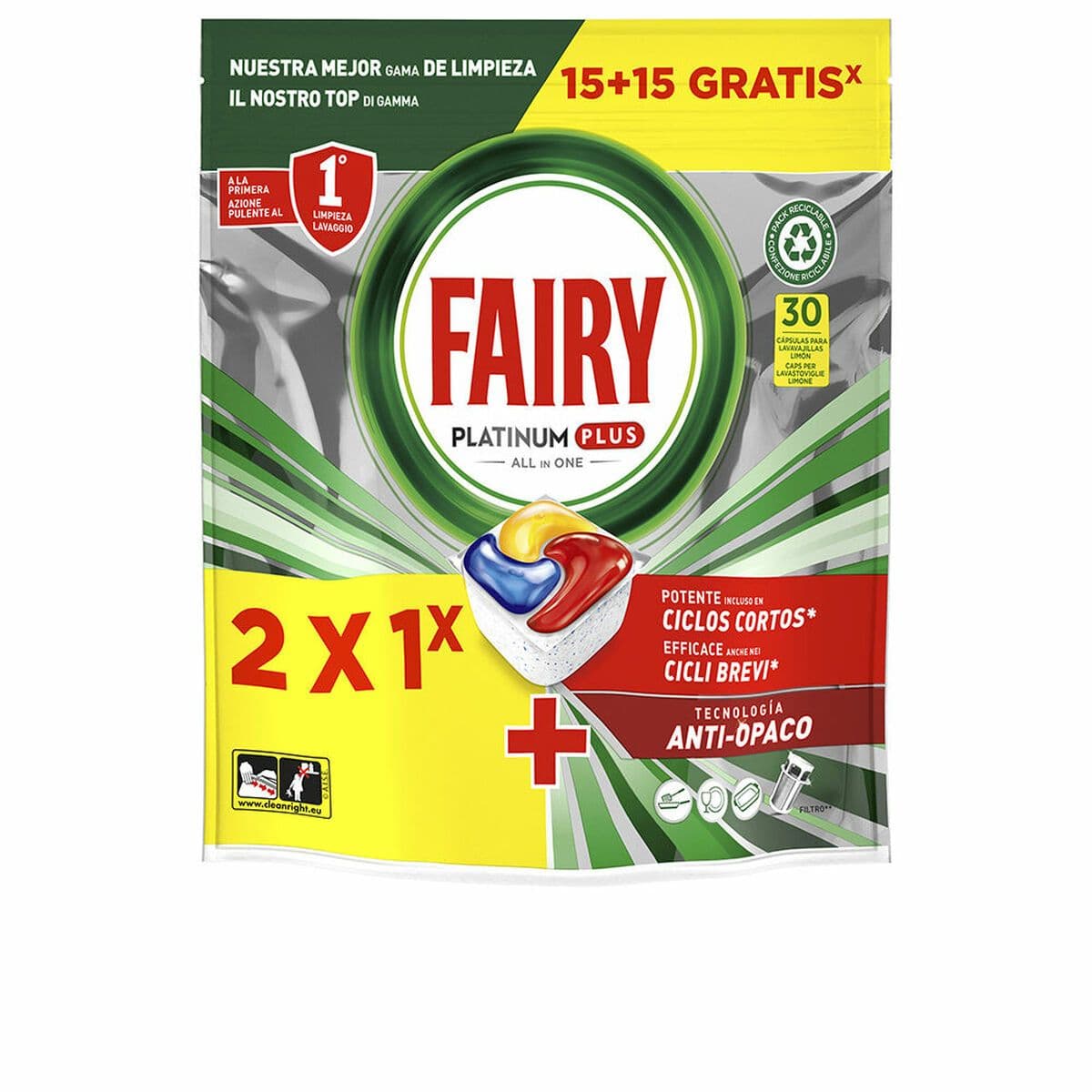 image-Dishwasher lozenges Fairy FAIRY PLATINUM