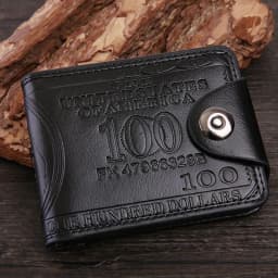 image-XINBAN Men's Wallet PU11 Black Magnetic Buckle