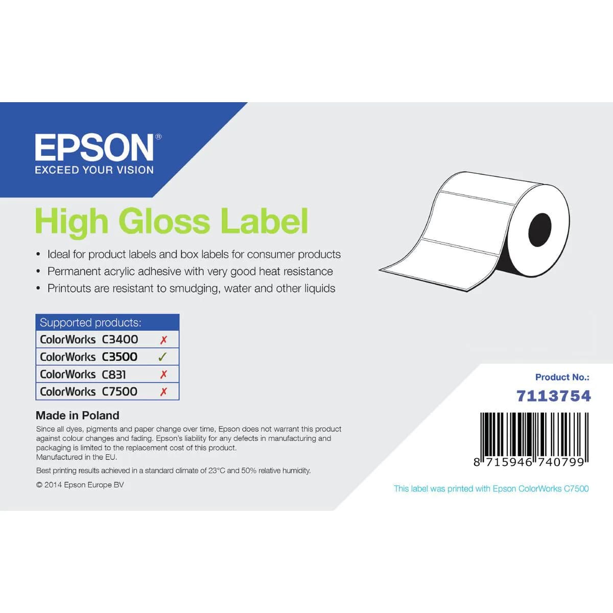 image-Original Ink Cartridge Epson 7113754