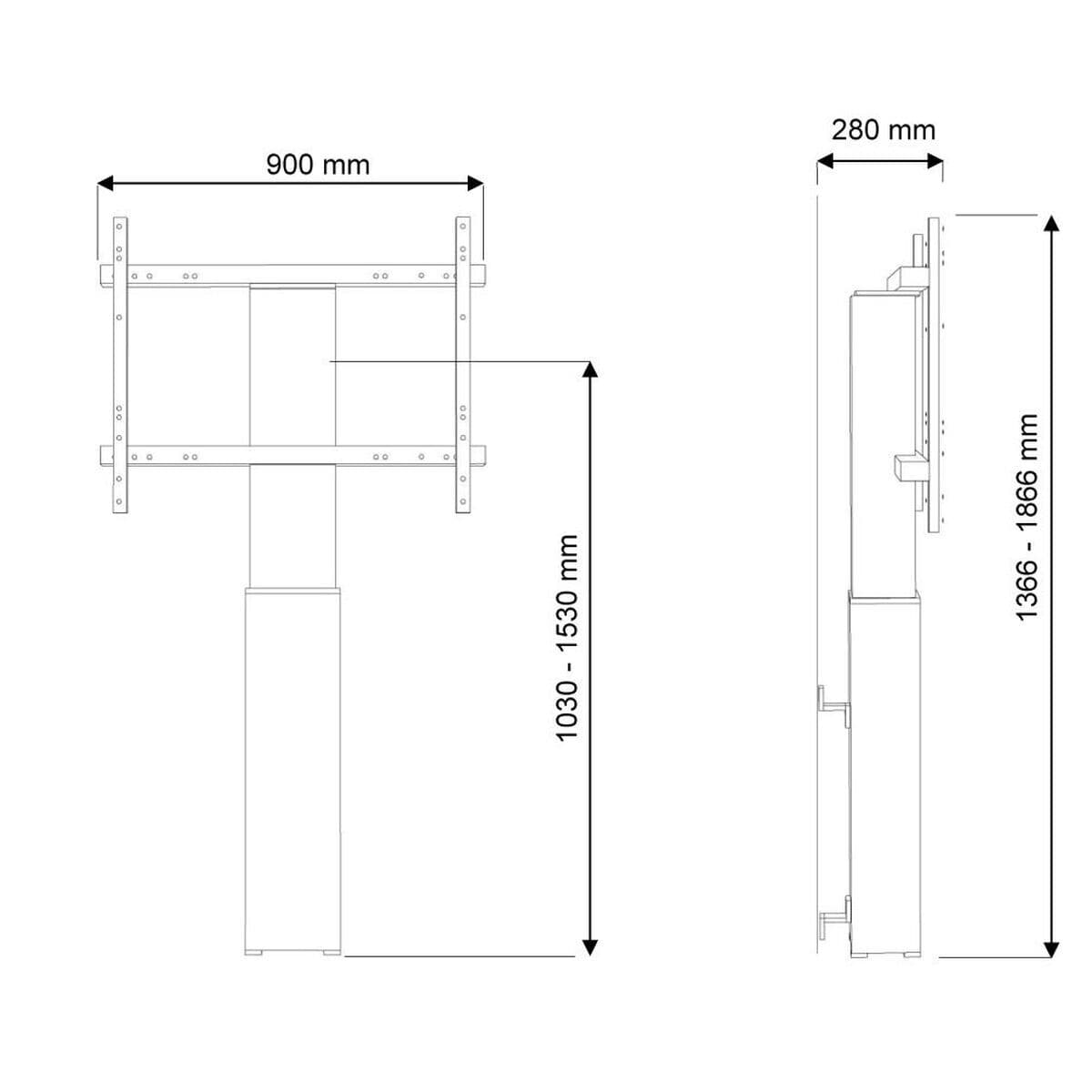 image-TV Mount Neomounts PLASMA-W2250SILVER 42" 100" 130 Kg