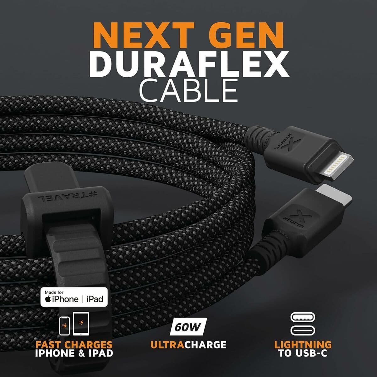 image-USB Cable Xtorm CX3031 Black 1,5 m