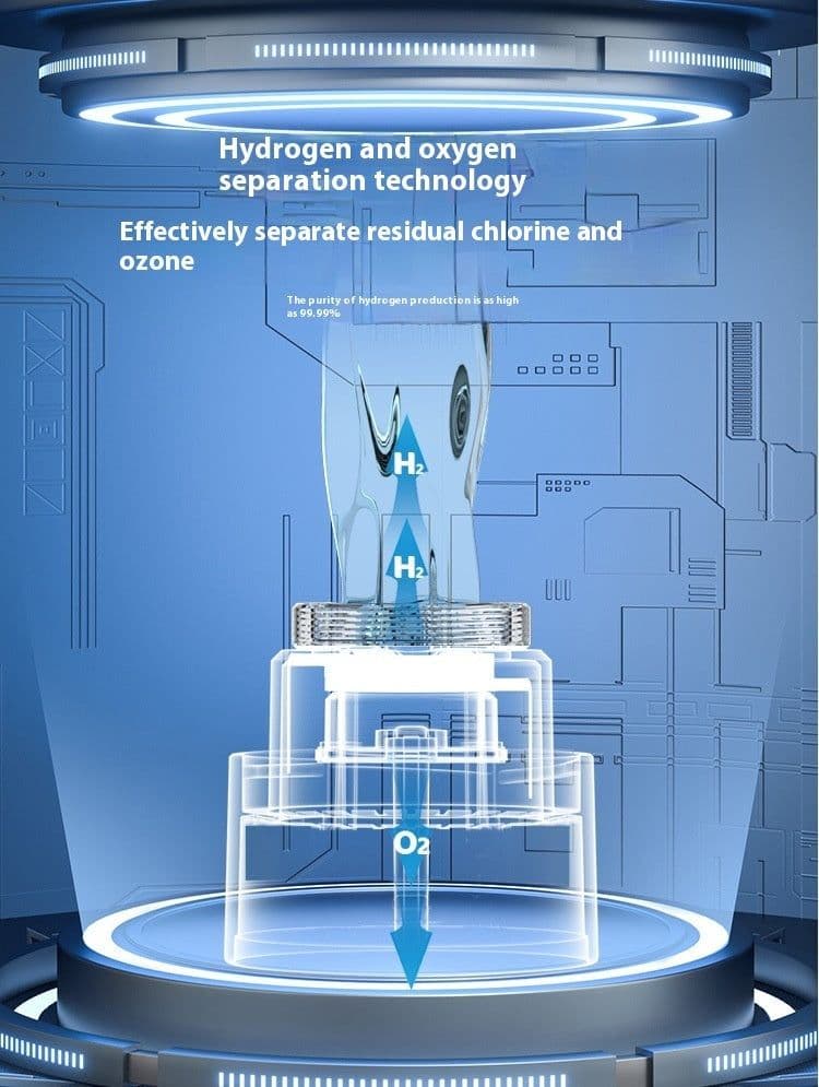 image-Hydrogen-rich Cup Hydrogen And Oxygen Separation Oxygen-enriched Water Glass