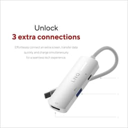 image-USB Hub Linq Byelements LQ49031 White Grey