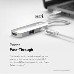 image-USB Hub Linq Byelements LQ49031 White Grey