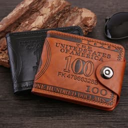 image-XINBAN Men's Wallet PU11 Black Magnetic Buckle