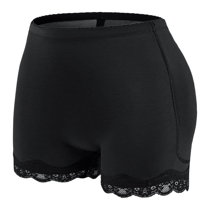 image-Women's Shapewear Butt Lifting Padded Underwear with Lace Trim