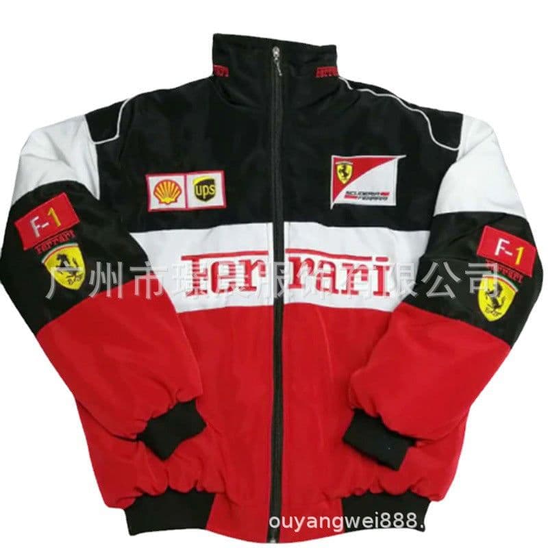 image-Women's Printed Cotton Padded Jacket Stand Collar Long Sleeve