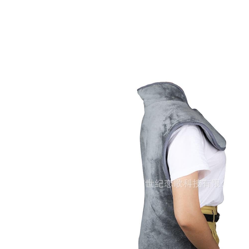 image-USB Electric Heating Shawl Shoulder Pad Vest 100x60cm Grey
