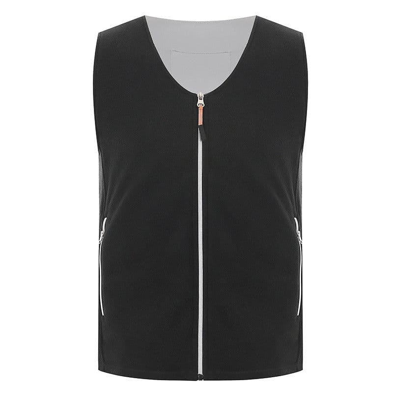 image-Heated Fleece Vest USB Rechargeable Heating Jacket