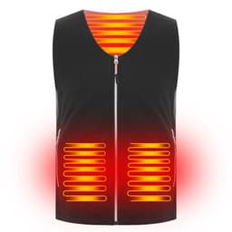 image-Heated Fleece Vest USB Rechargeable Heating Jacket